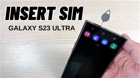 how to open s23 ultra sim card slot|How to INSERT (REMOVE) SIM Card in Samsung Galaxy S23 / .